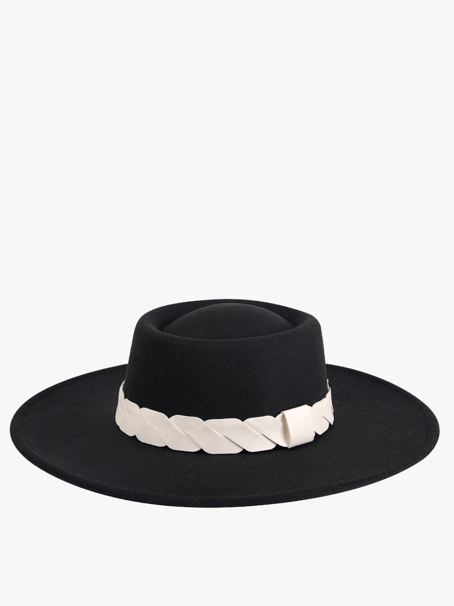 HAT- Ramsey Wide Cut-Out Trim Fedora