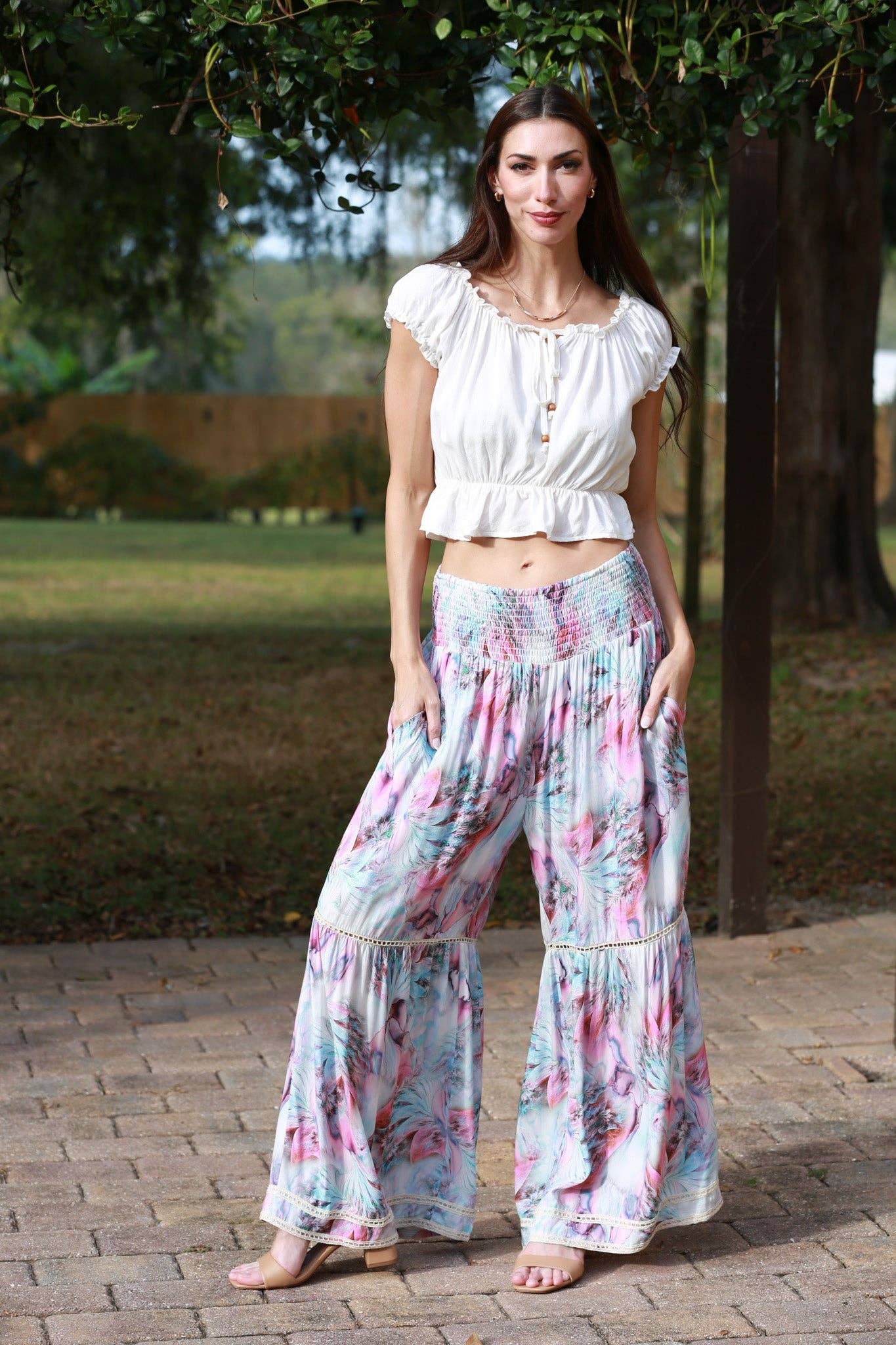 Boho Flared Pants (Sacred Threads)