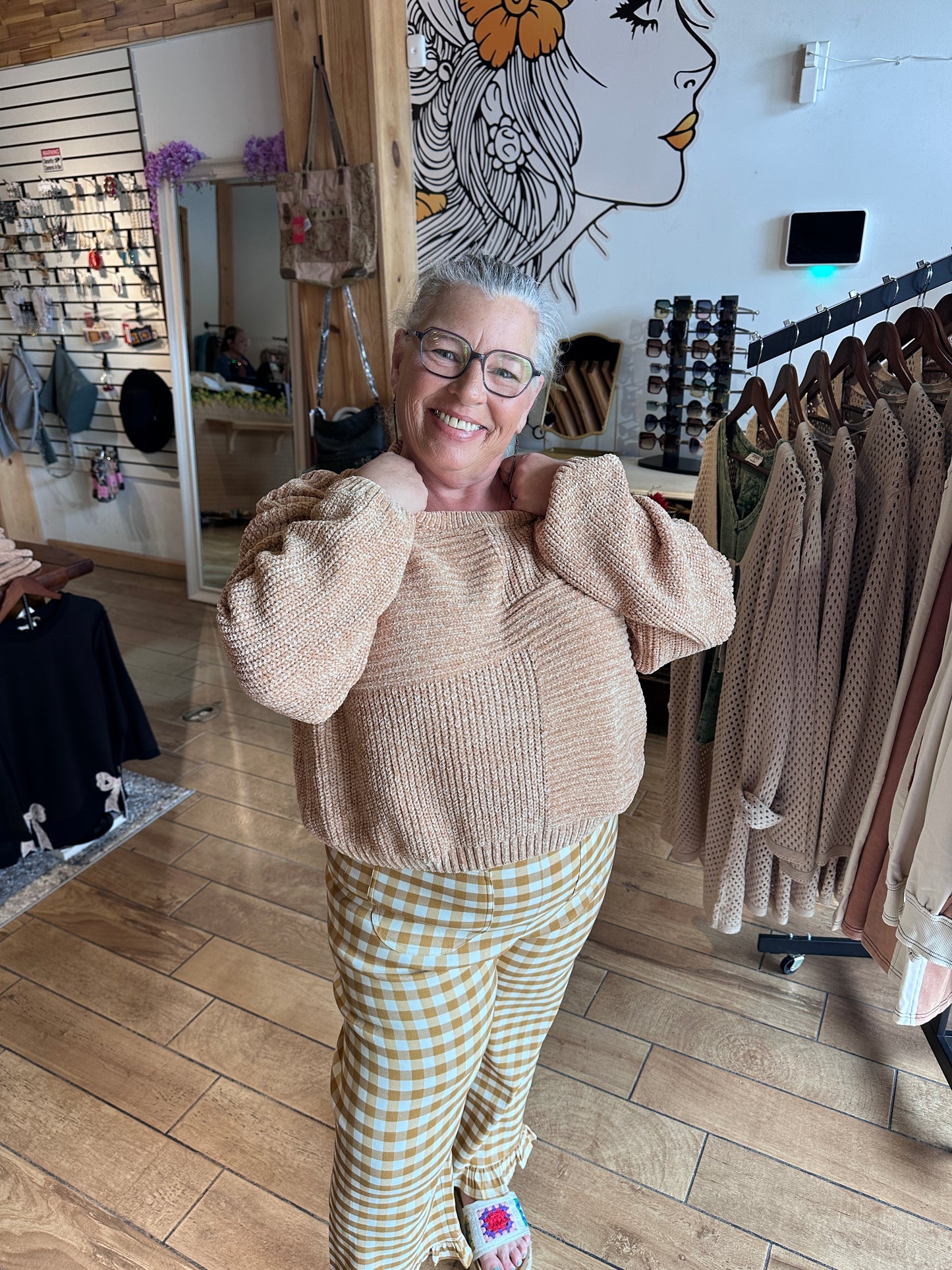 Butter Chanille Crop Sweater