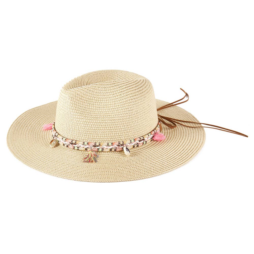 Boho Tassel Band Straw Sun Hat