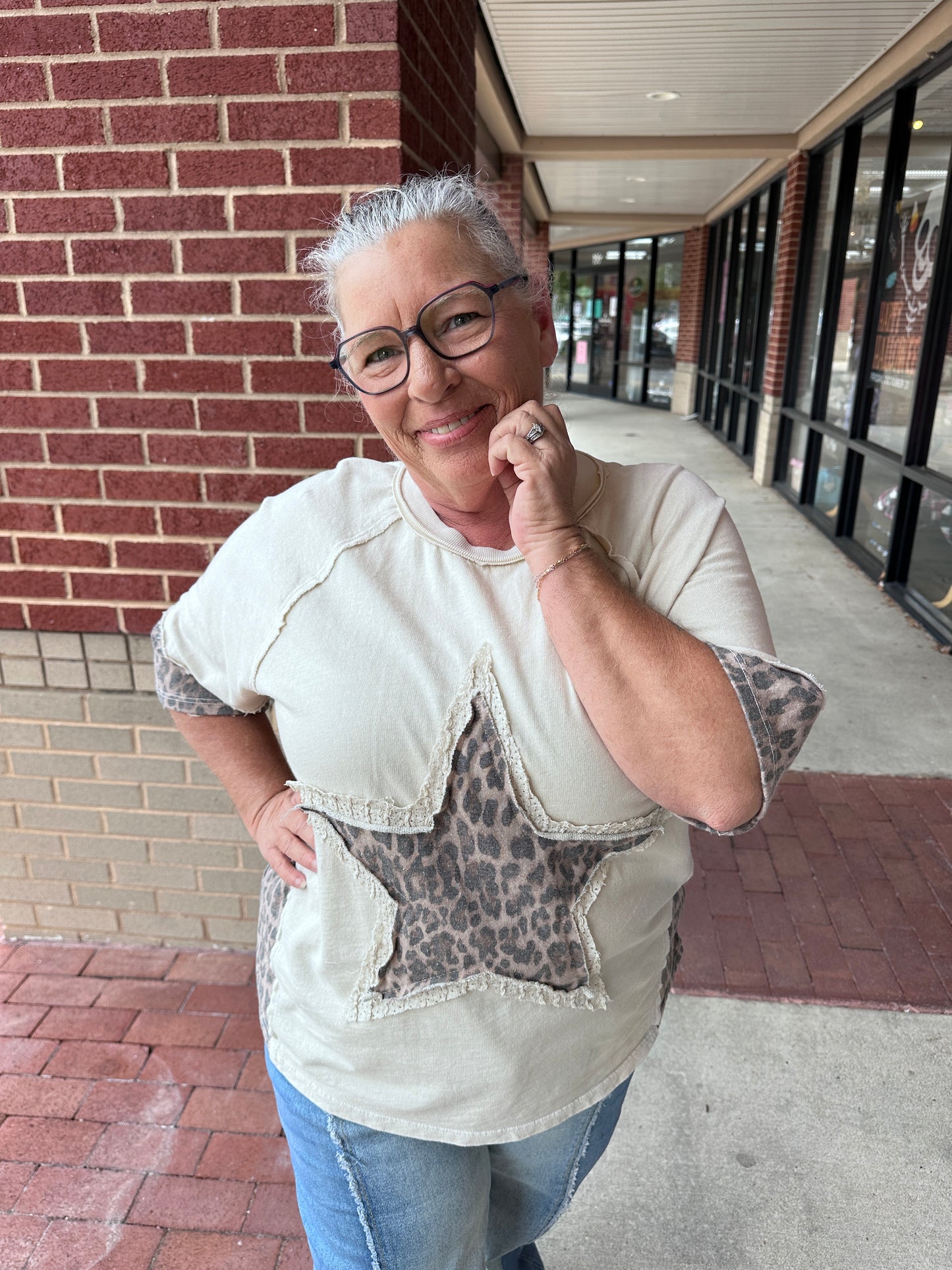 Feline Fine Cheetah Star T-Shirt