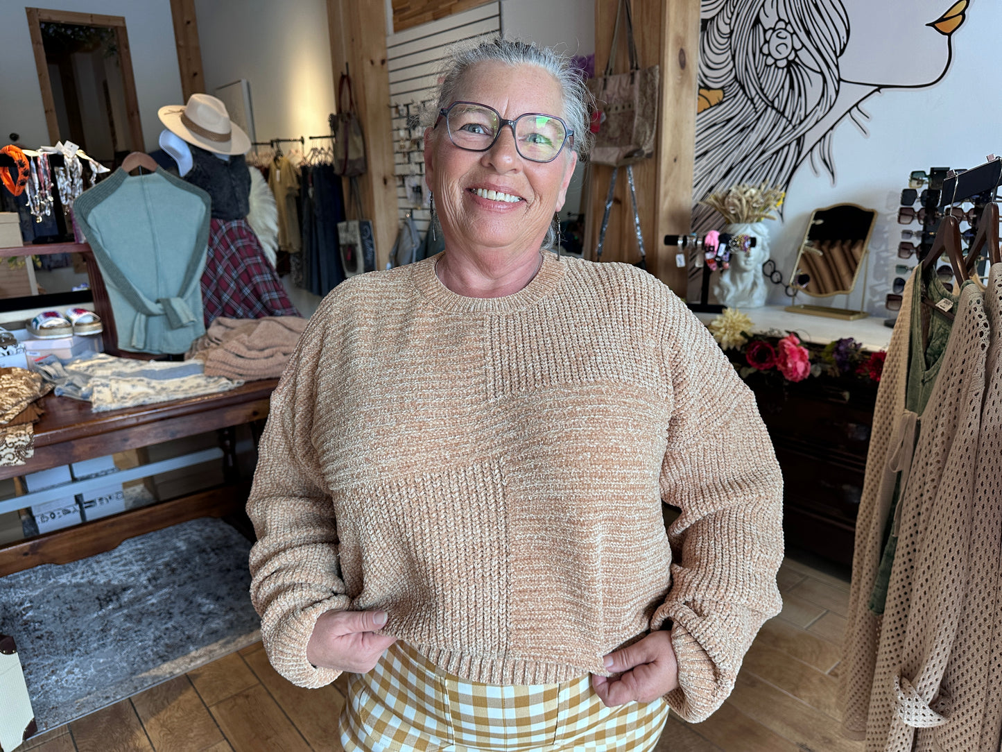 Butter Chanille Crop Sweater