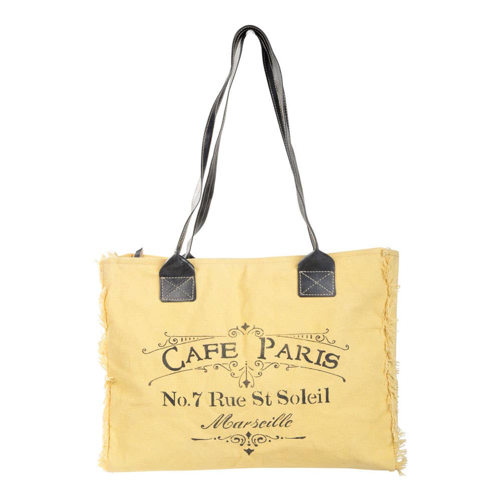 Cafe Paris Yellow Tote