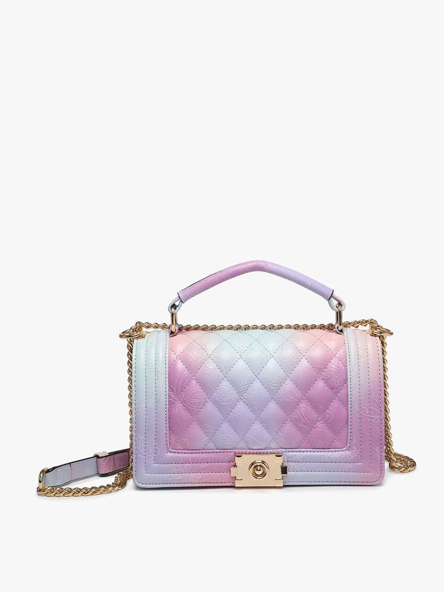 Emme Quilted Ombre Butterfly Crossbody