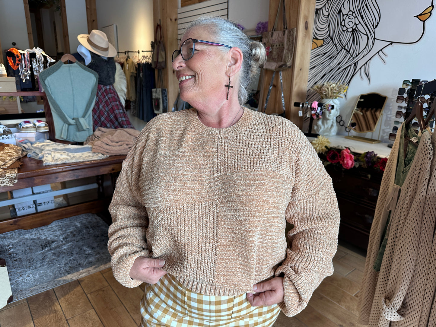 Butter Chanille Crop Sweater