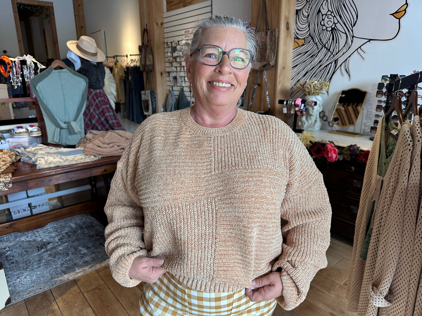Butter Chanille Crop Sweater