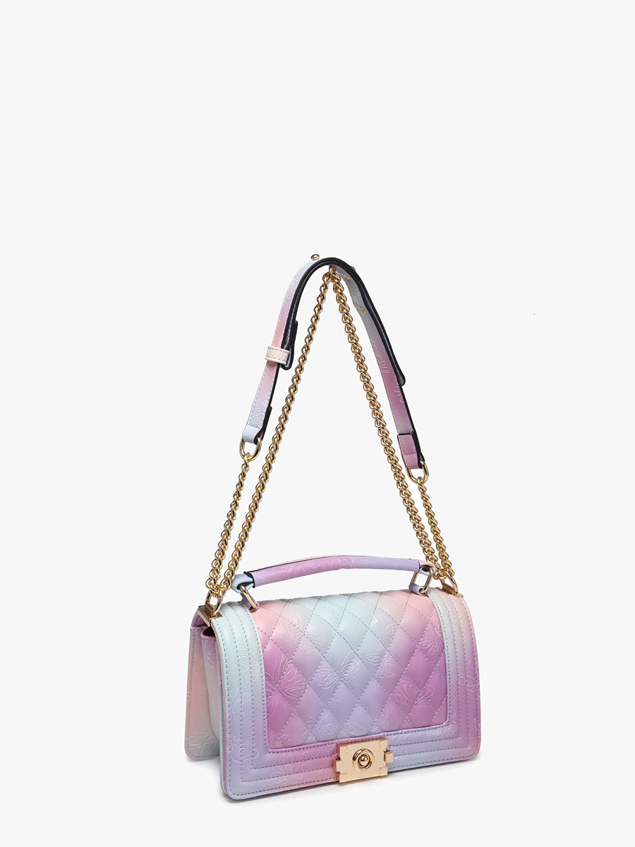 Emme Quilted Ombre Butterfly Crossbody