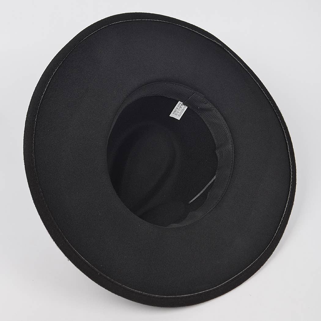 Leather Buckle Detail Fedora.