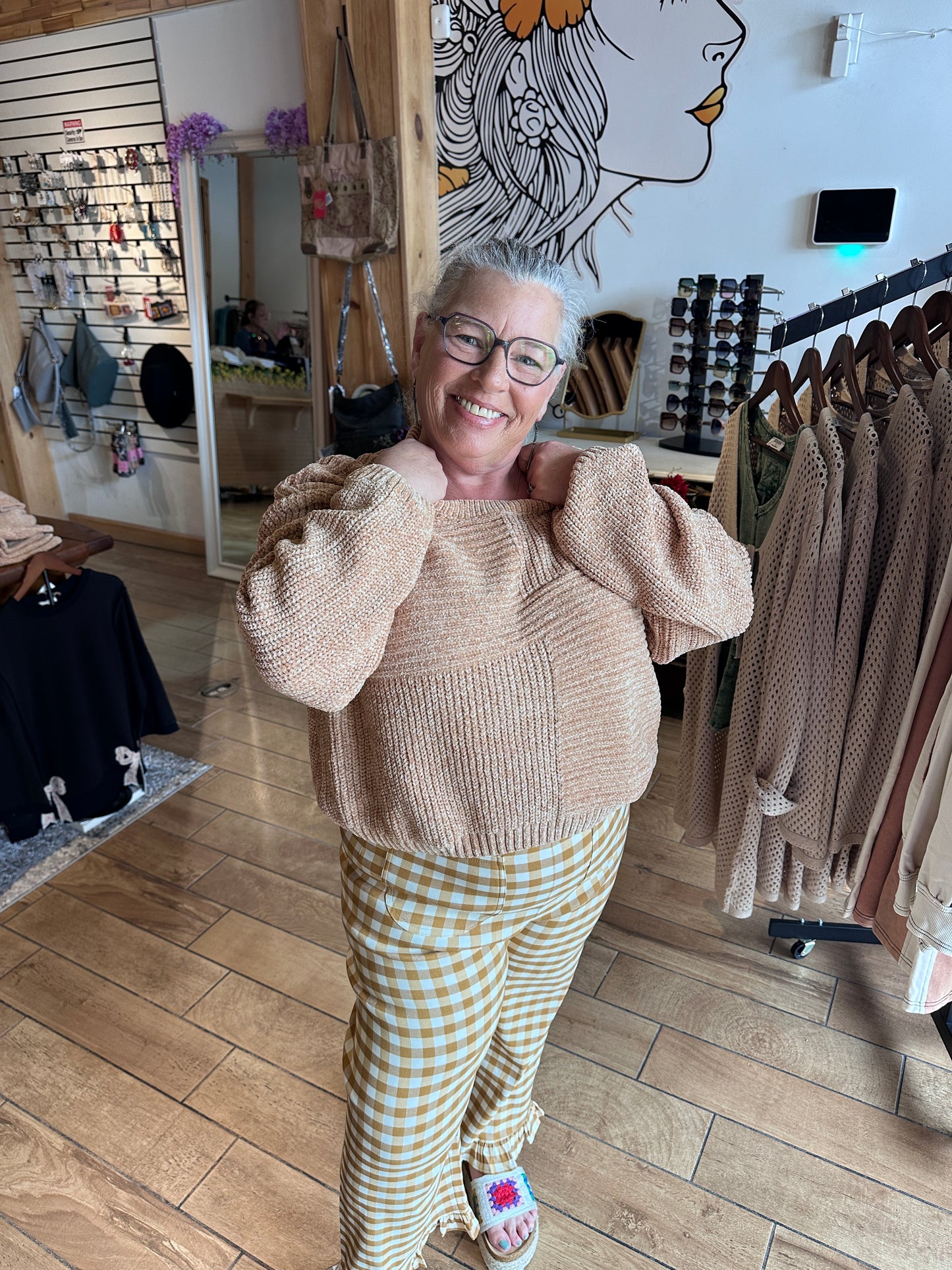 Butter Chanille Crop Sweater