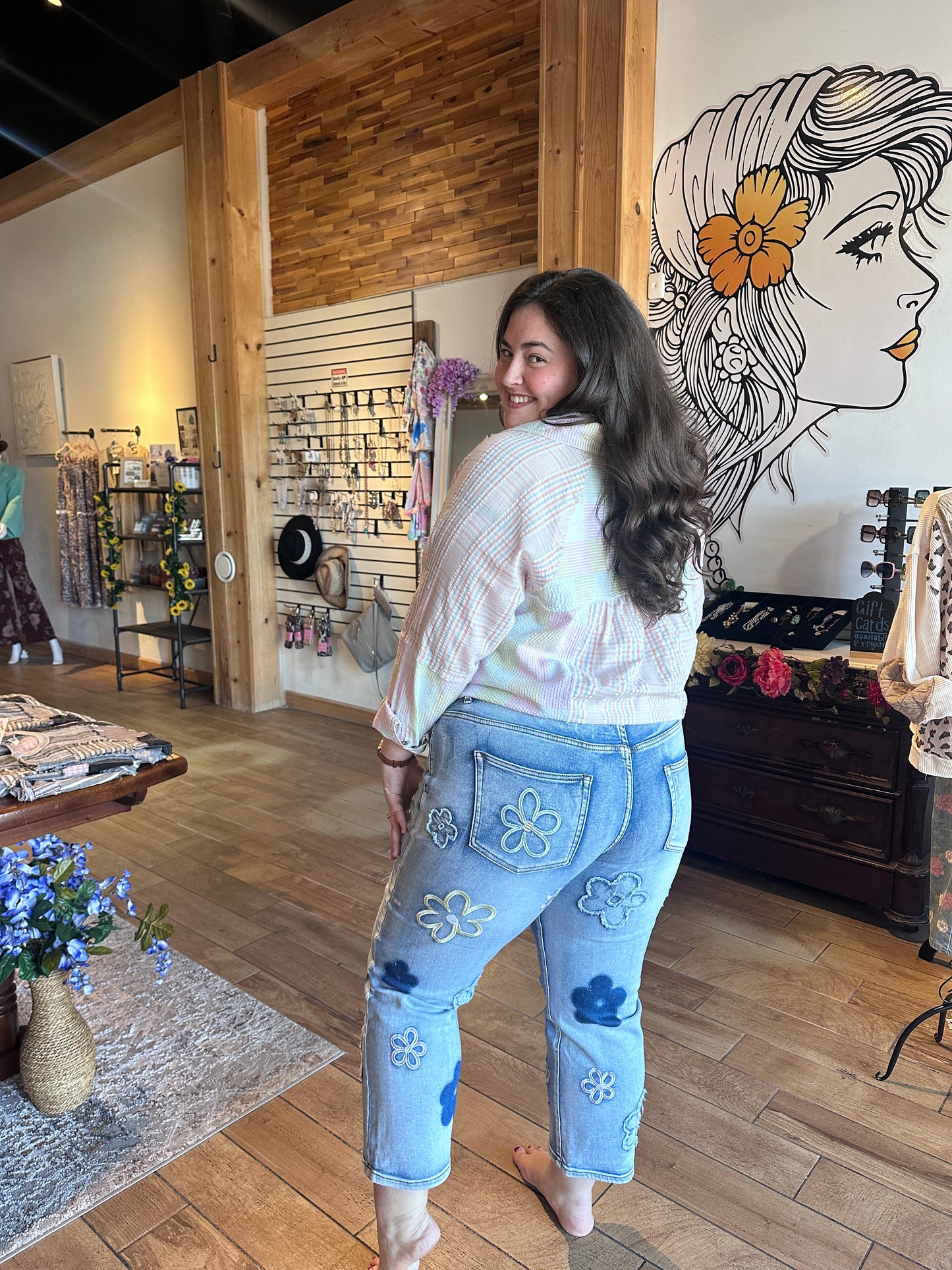 Floral Charm Jeans (OLI&Hali)