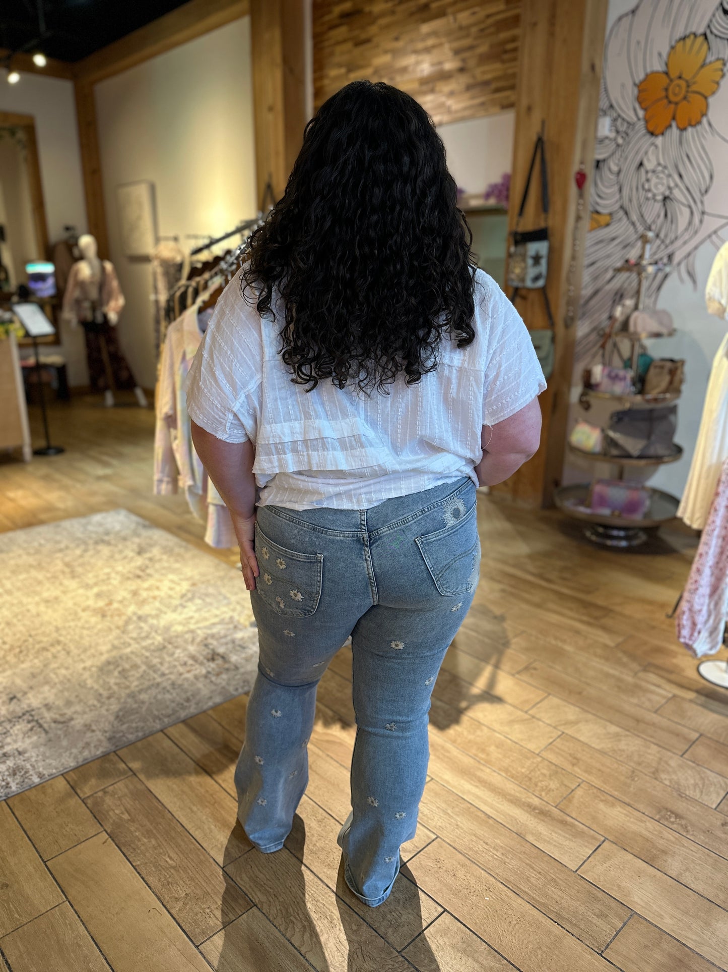 Daisy Embroidered Jeans (Oli&Hali)