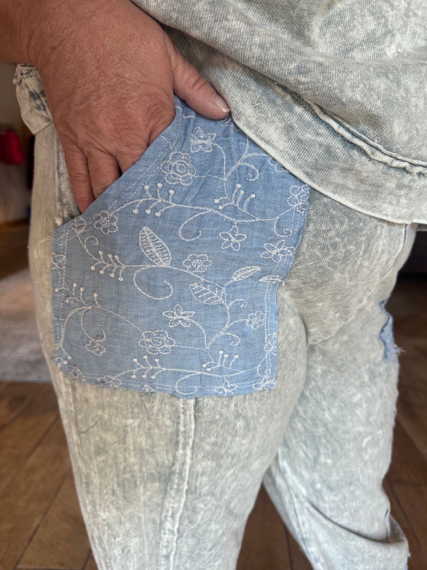 Blue Vine Pants