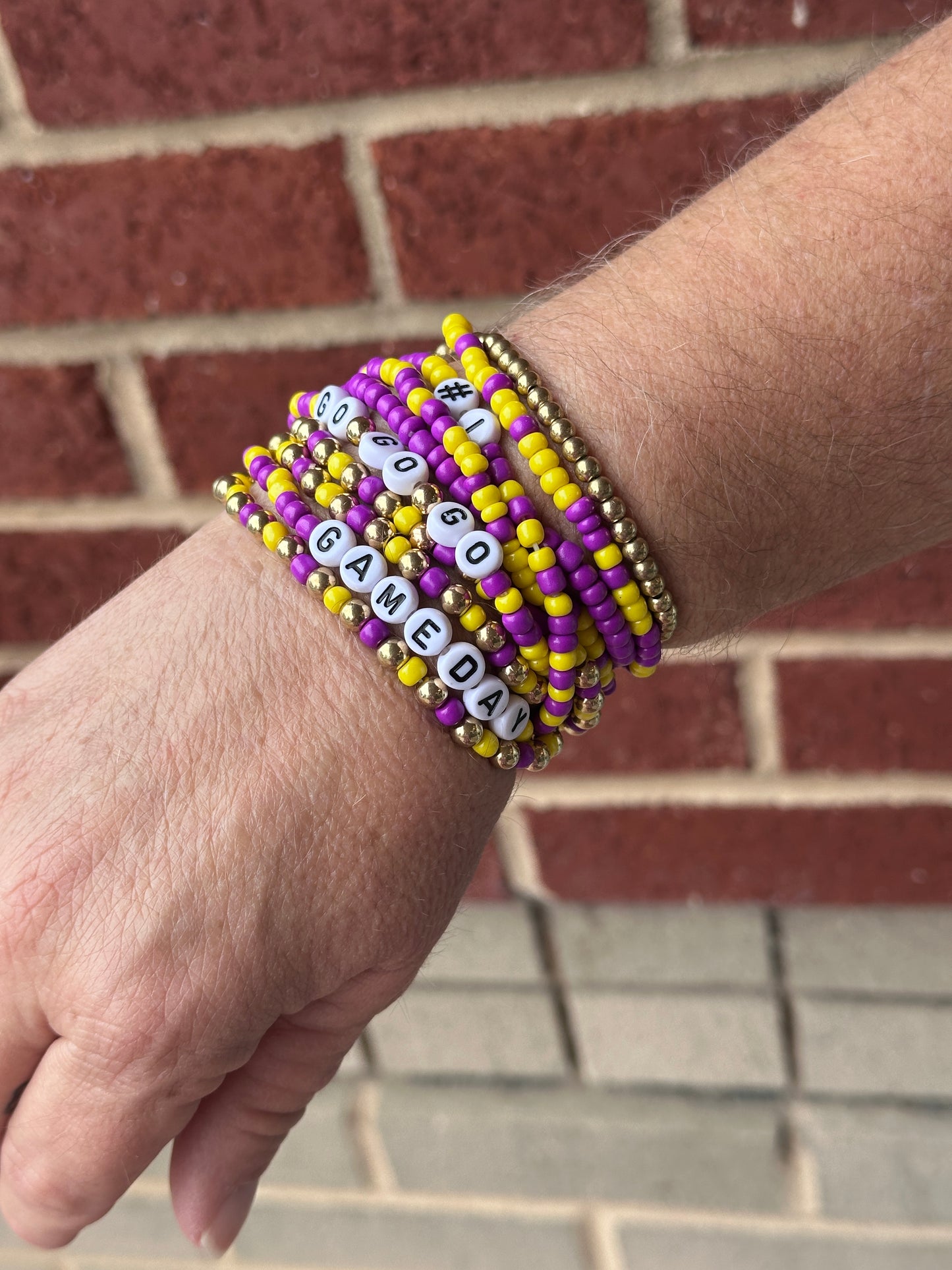 10PCS - GO GAMEDAY Beaded Bracelets