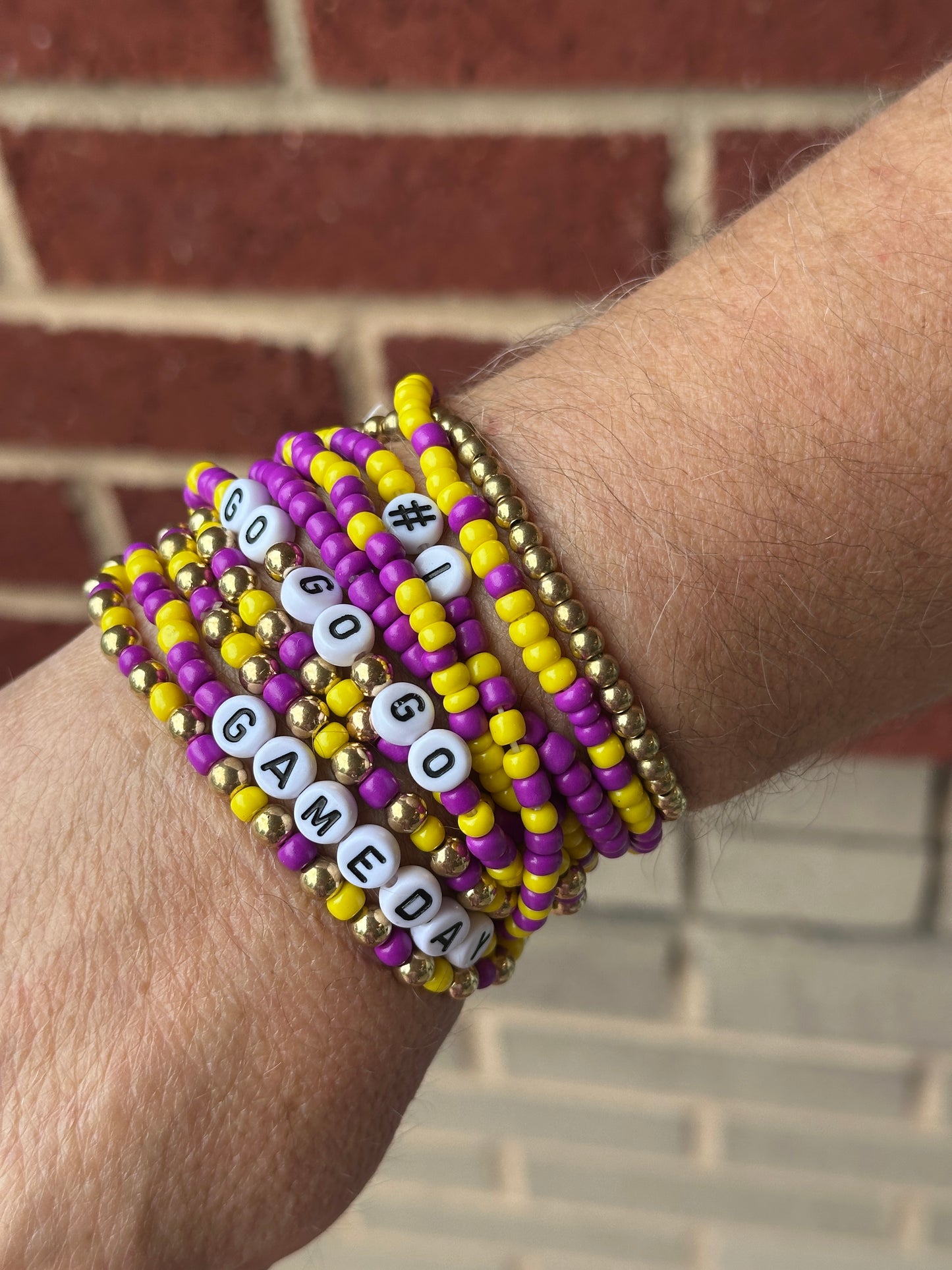 10PCS - GO GAMEDAY Beaded Bracelets