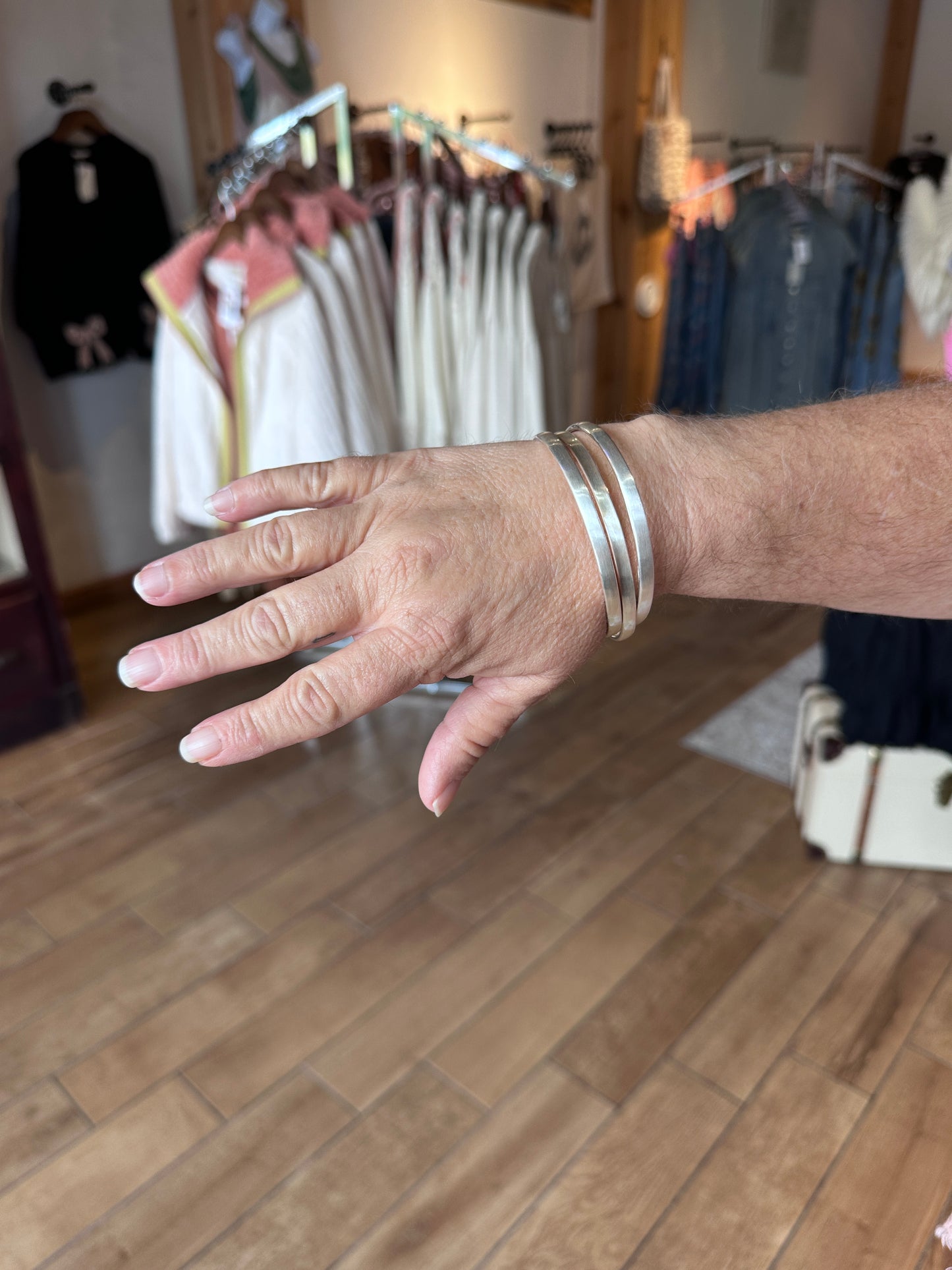 Bangle 3pc Set Bracelet Silver