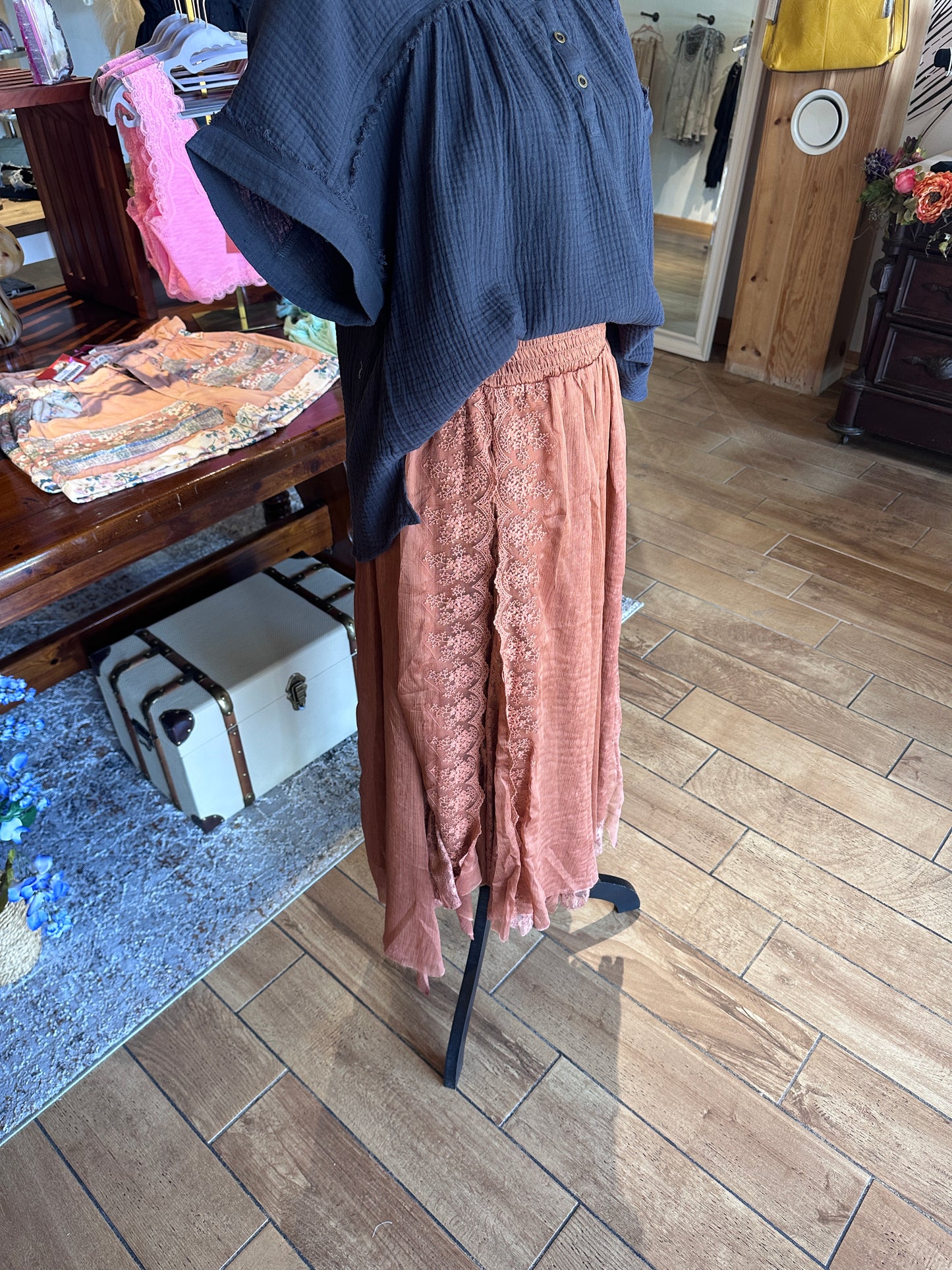 Lace Chiffon Skirt (OLI&HALI)