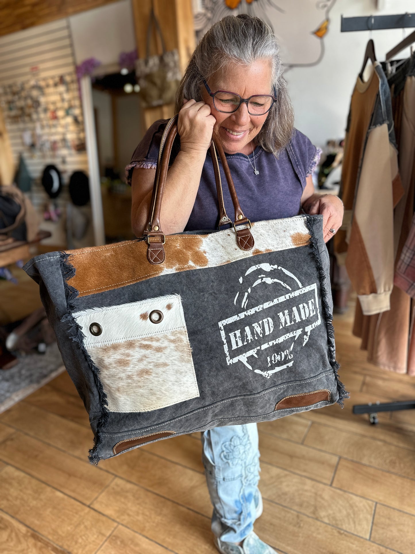 Cow Print Weekender (Myra)