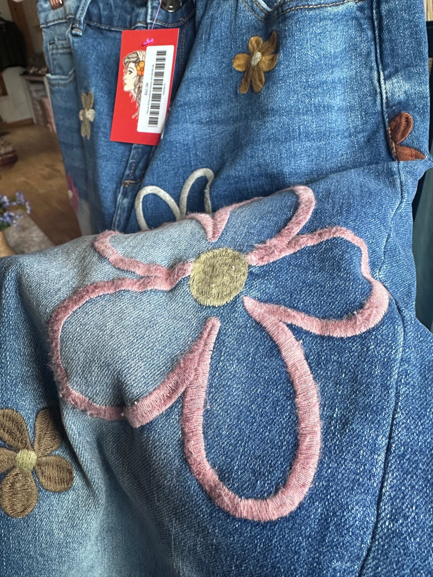 Flower Embroidered Denim (OLI&HALI)