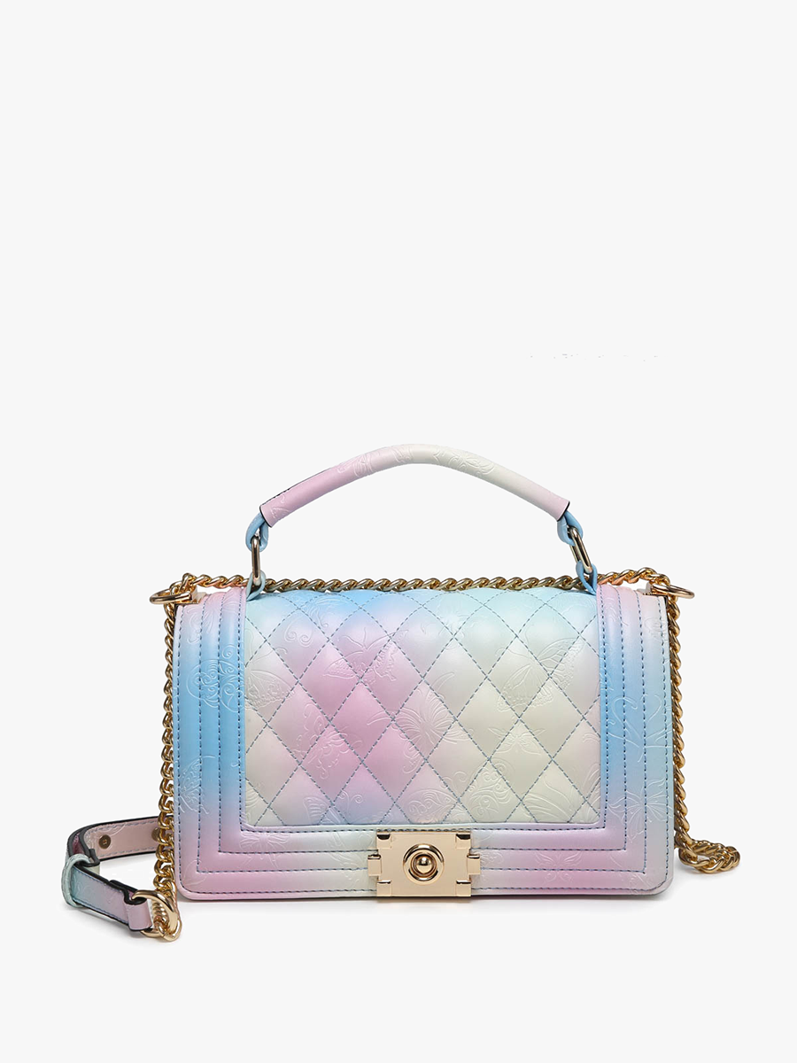 Emme Quilted Ombre Butterfly Crossbody