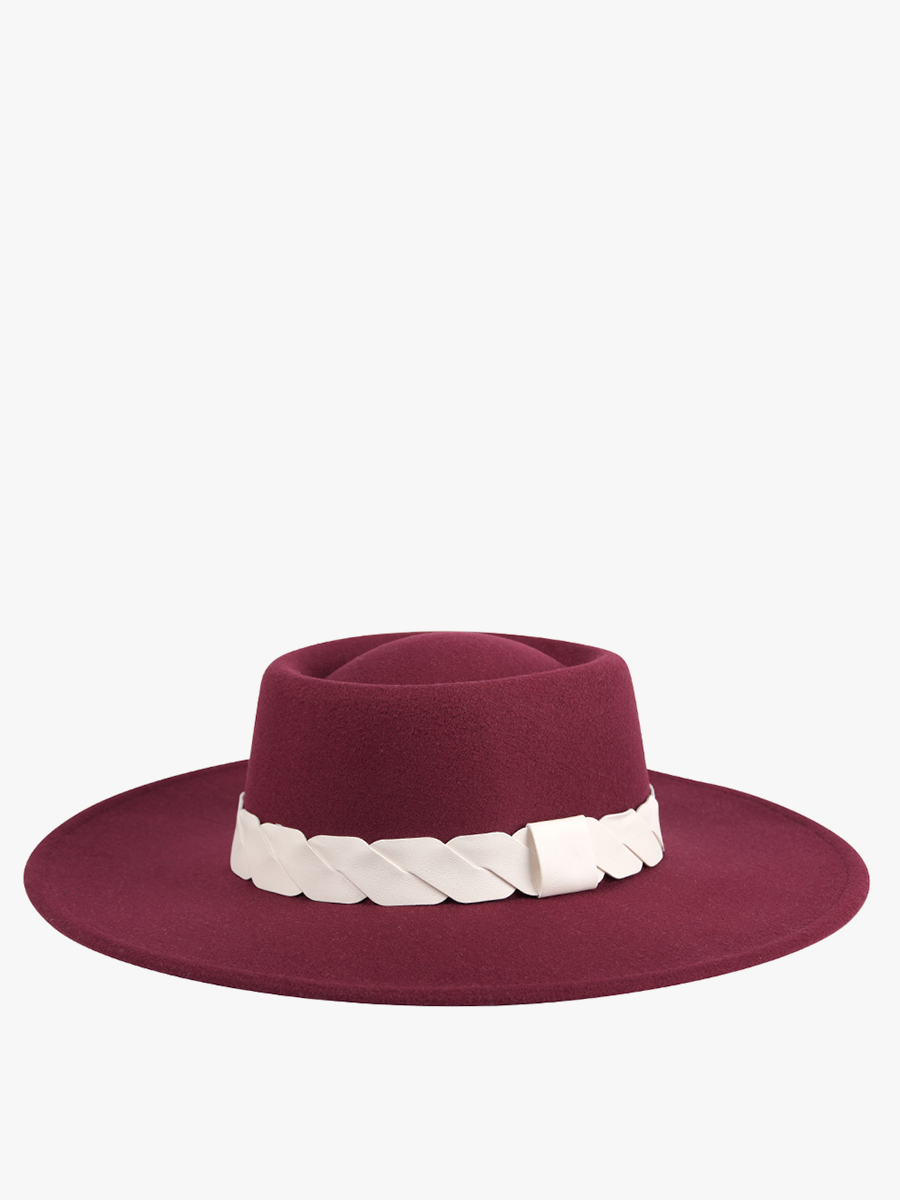 HAT- Ramsey Wide Cut-Out Trim Fedora