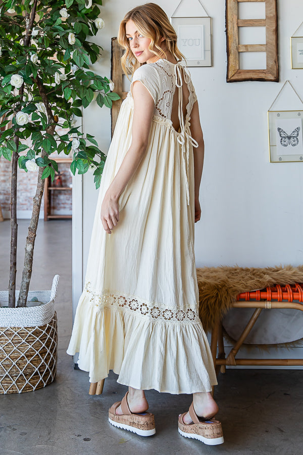 Gauze/Cotton Maxi Dress (OLI&HALI)