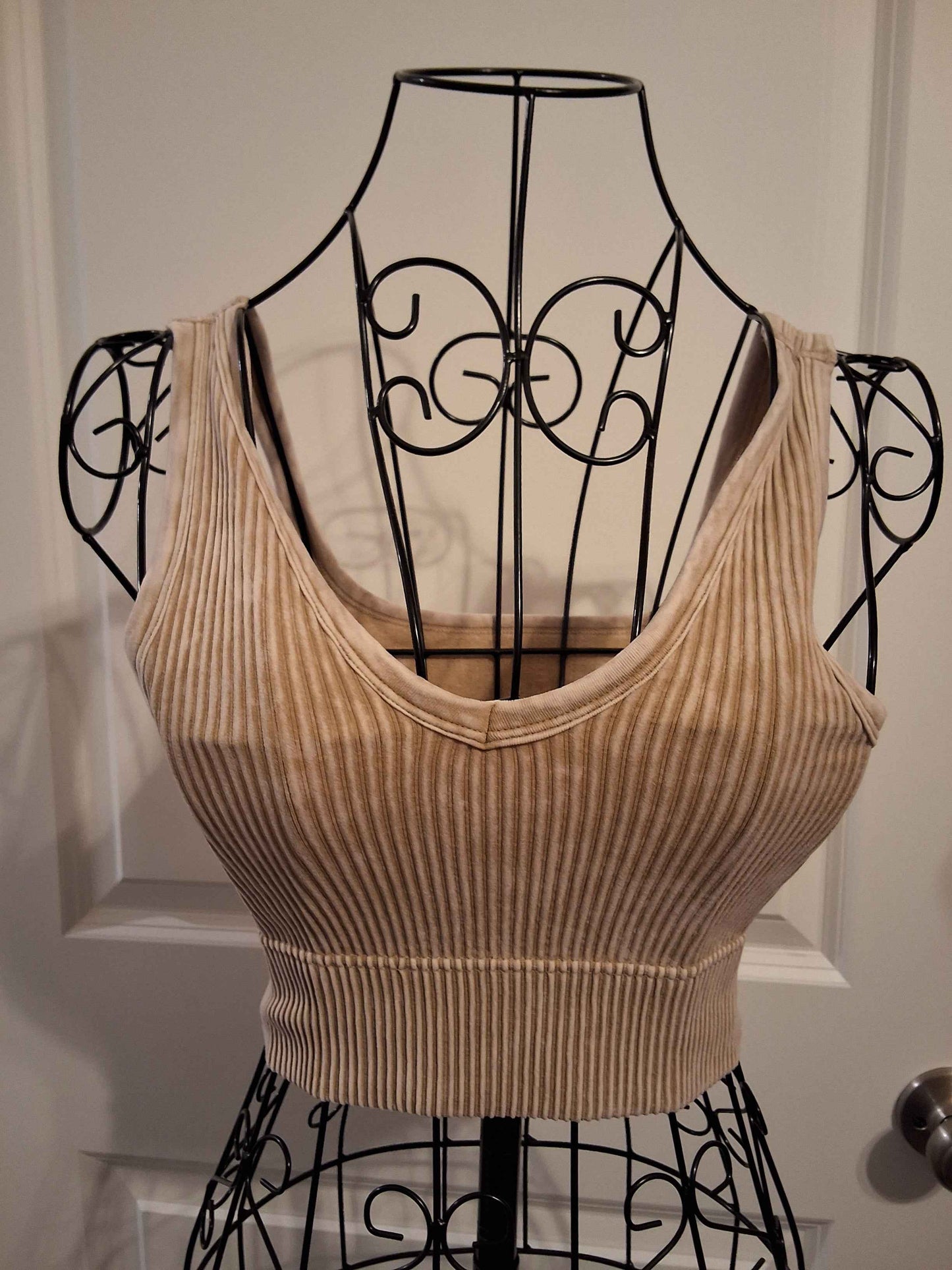 Ribbed Crop Tank Top