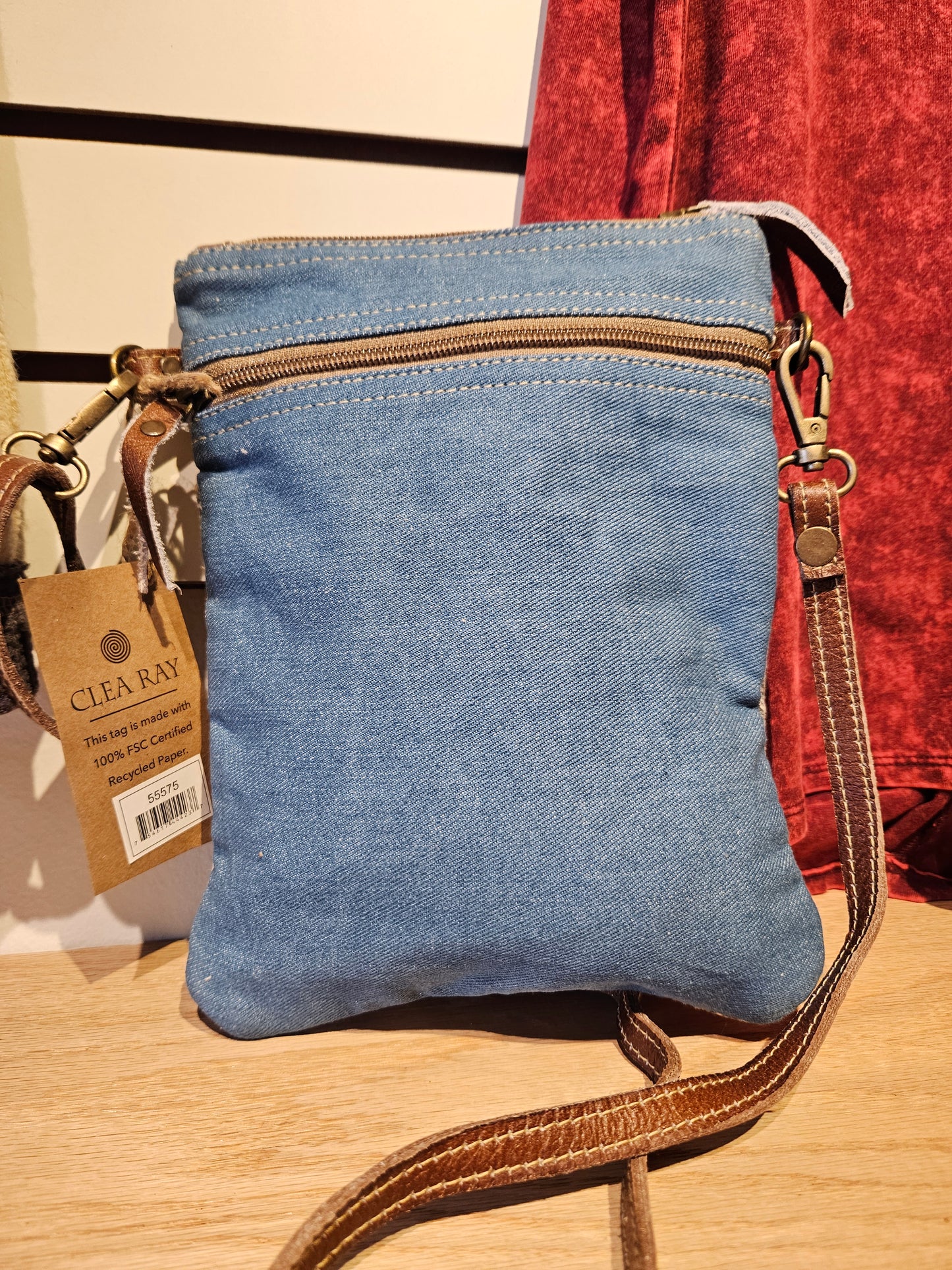 Blue Flower Shoulder Bag