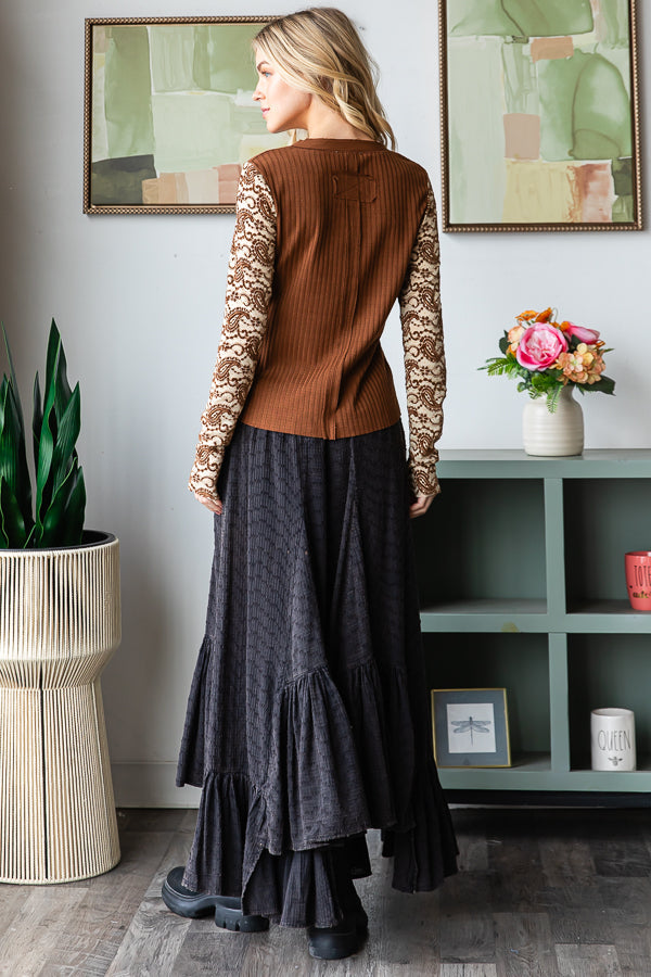 Lace Long Sleeve Top (OLI&HALI)