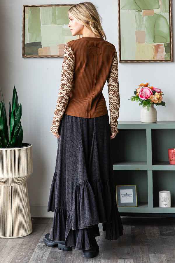 Lace Long Sleeve Top (OLI&HALI)