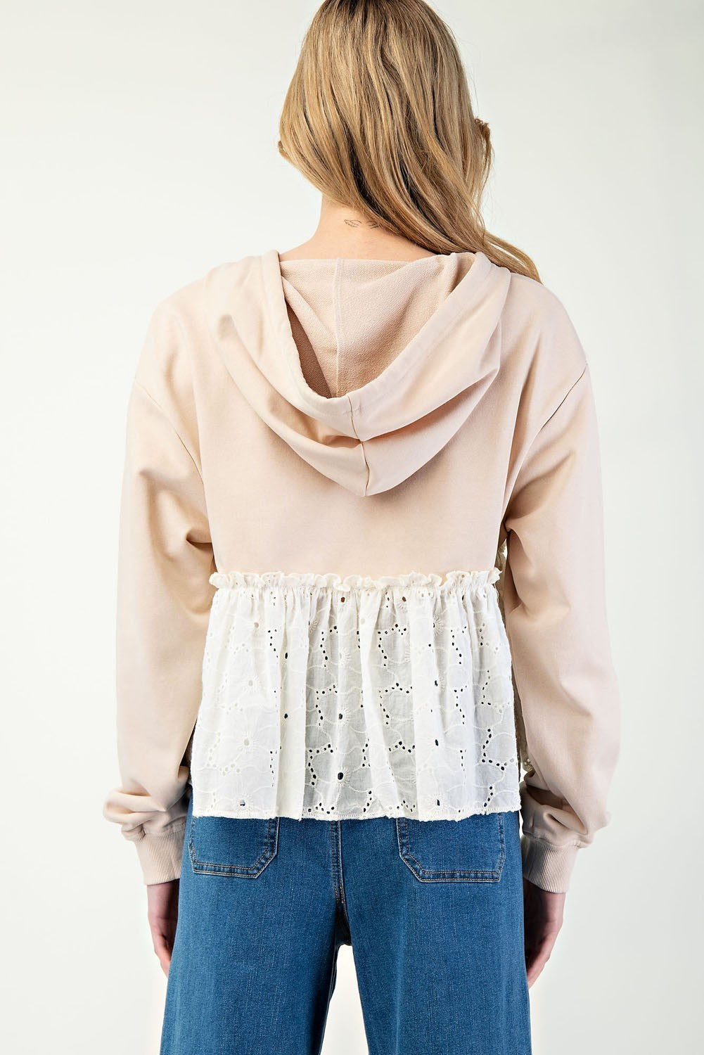 Lace Long Sleeve Hoodie (ee:some)