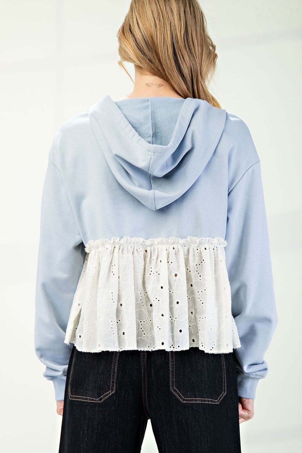 Lace Long Sleeve Hoodie (ee:some)