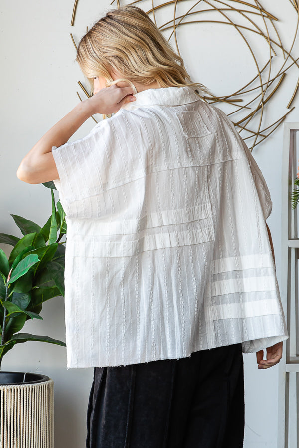 Button Front Sleeveless Shirt (OLI&HALI)