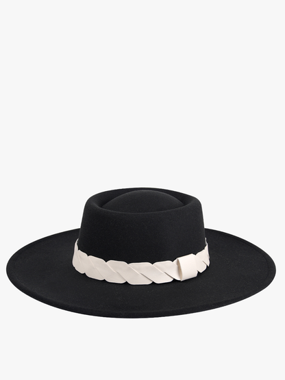 HAT- Ramsey Wide Cut-Out Trim Fedora
