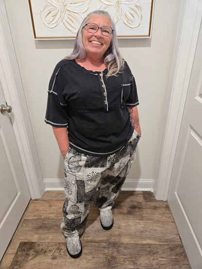 Cotton Harem Pants