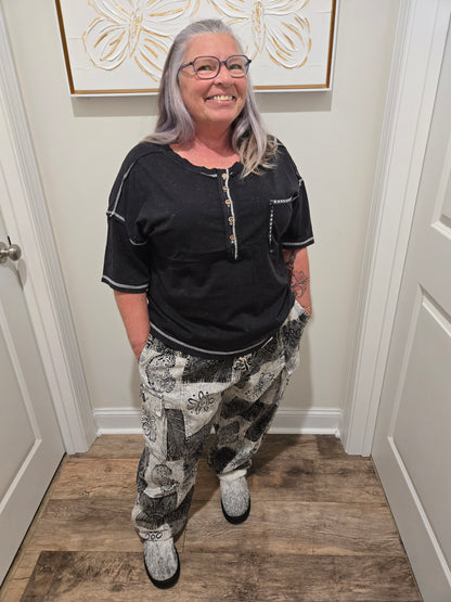 Cotton Harem Pants
