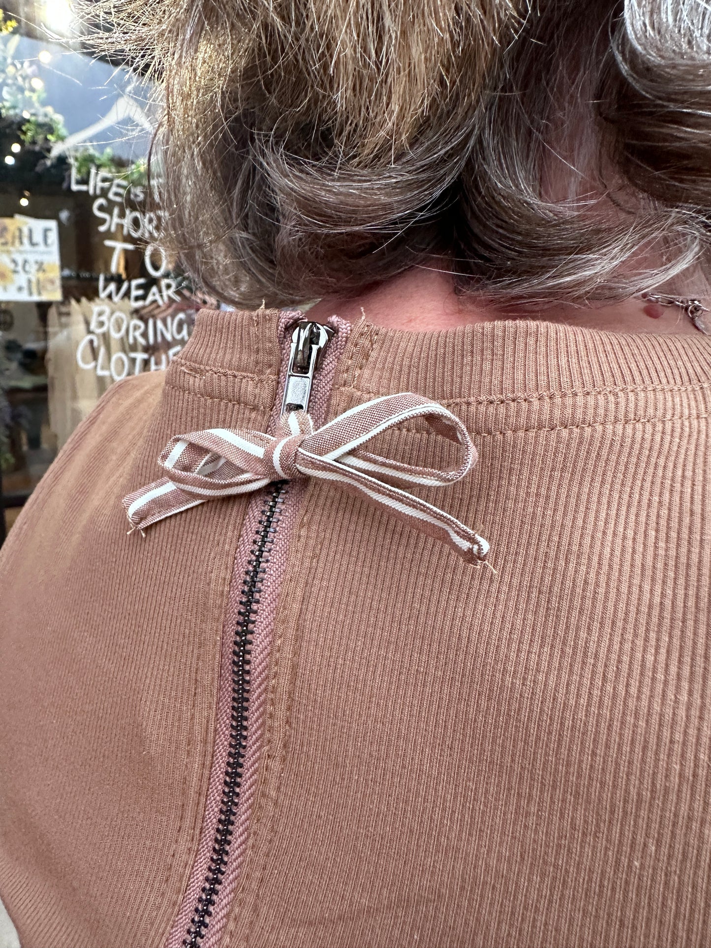 Side Bow Striped Midi Dress (eesome)