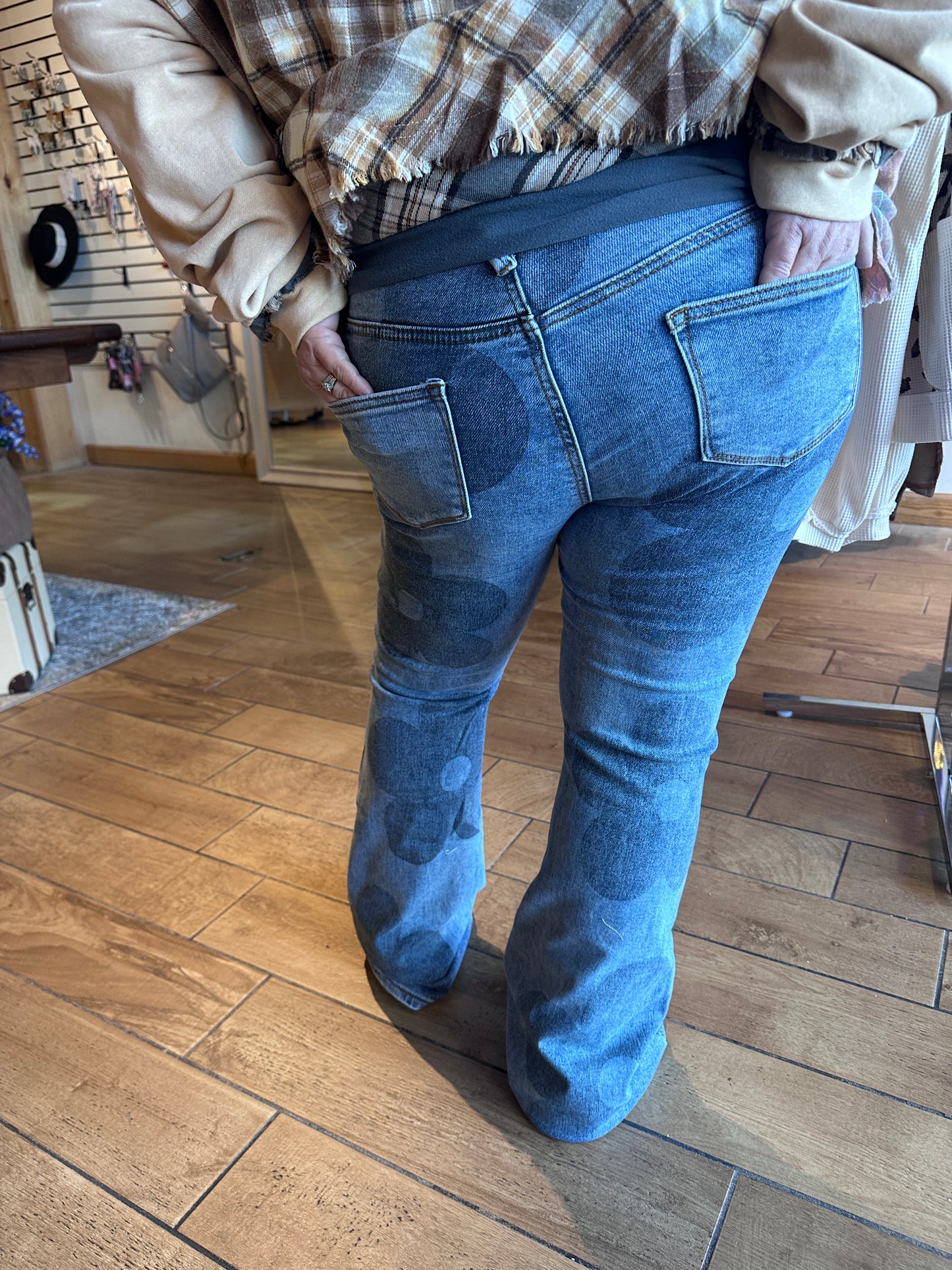 Floral Boot Cut Jeans (OLI&HALI)