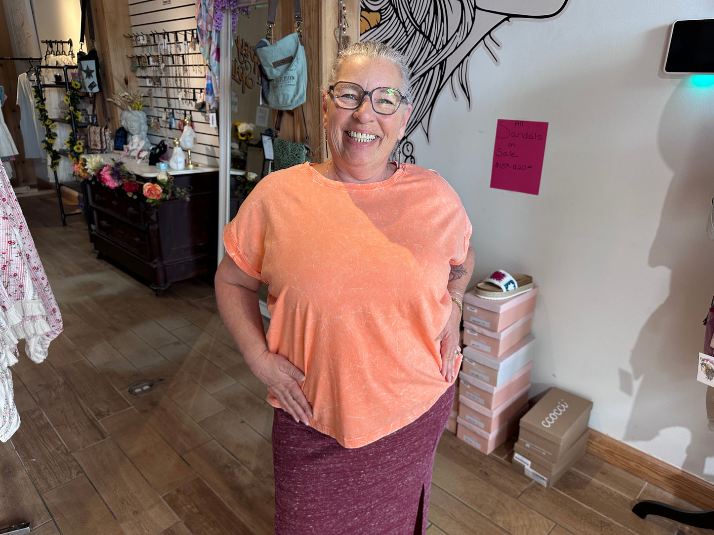 Curvy Washed Tshirt