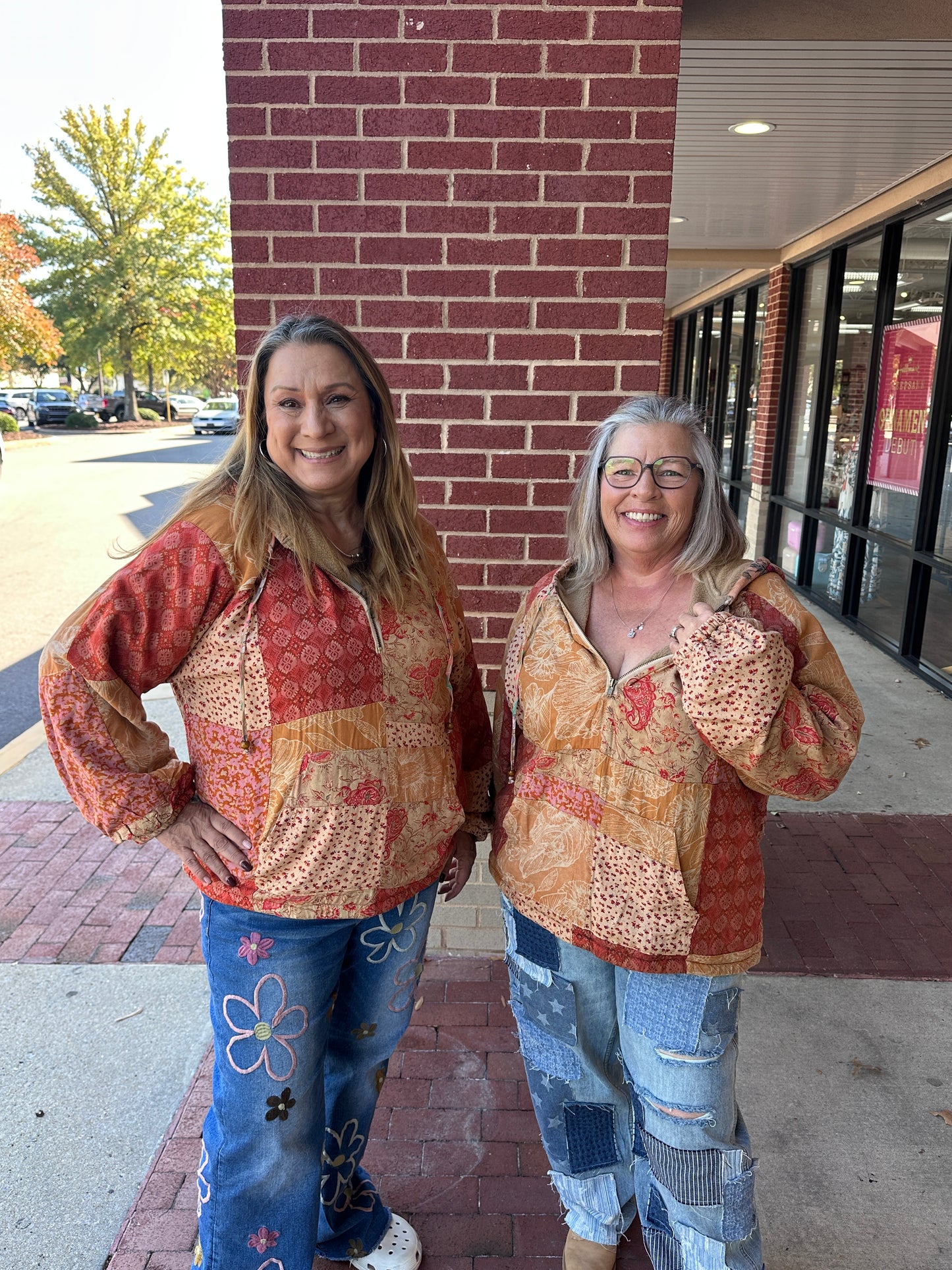 Fleeced Patchwork Baggy Hoodie (SacredThread)