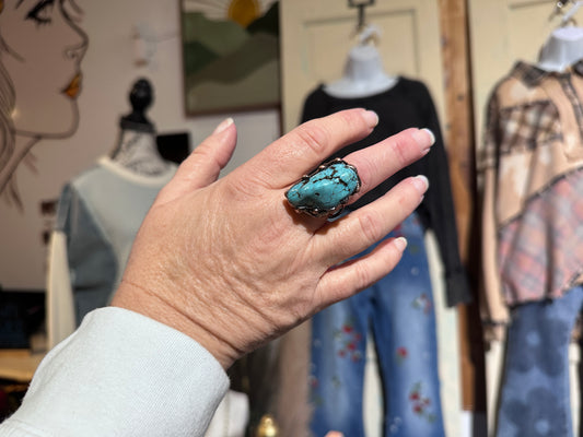 Large Turquoise Stone Ring