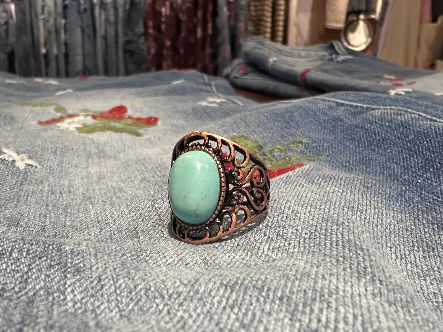 Small Turquoise Stone Ring