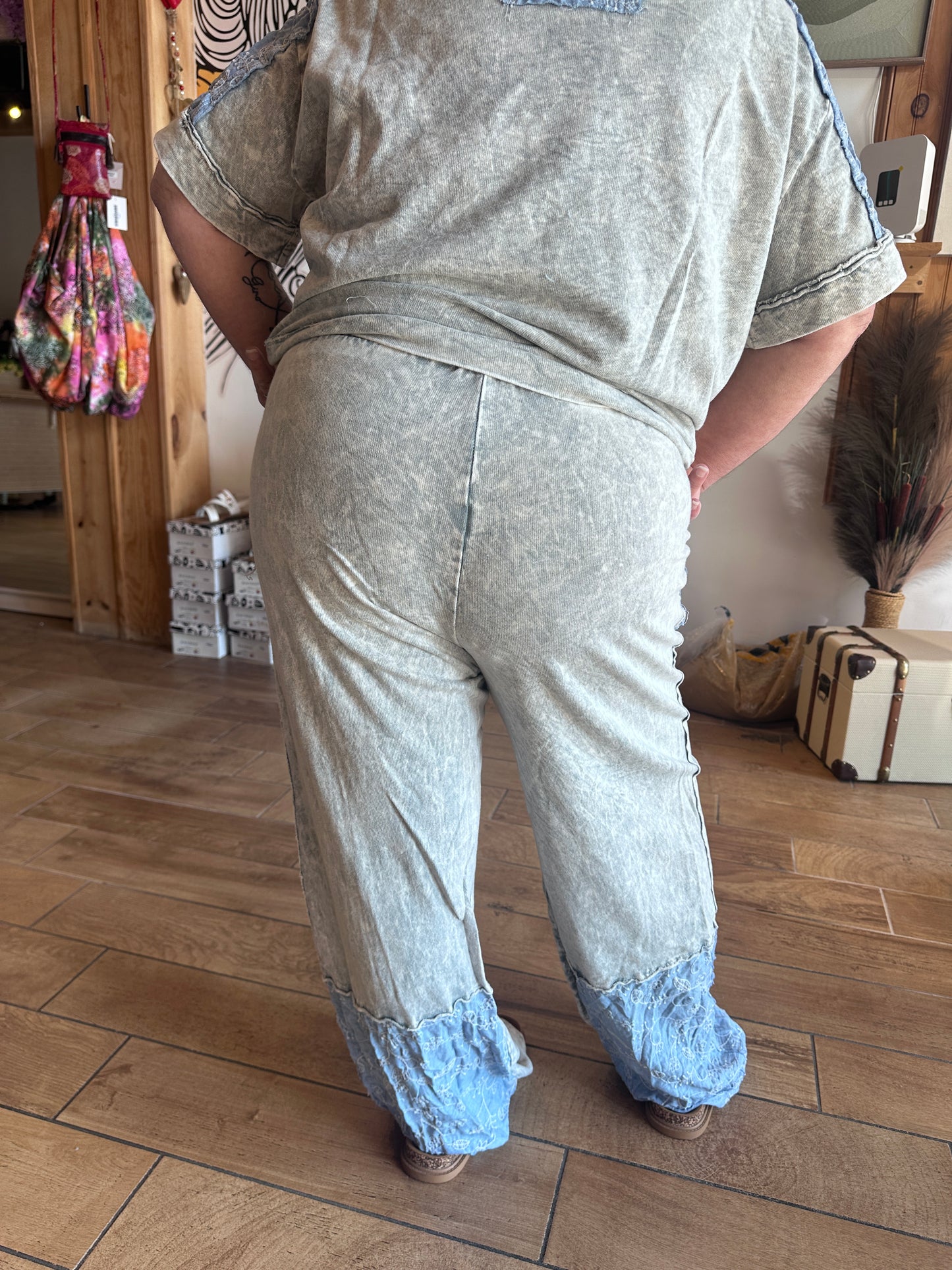 Blue Vine Pants