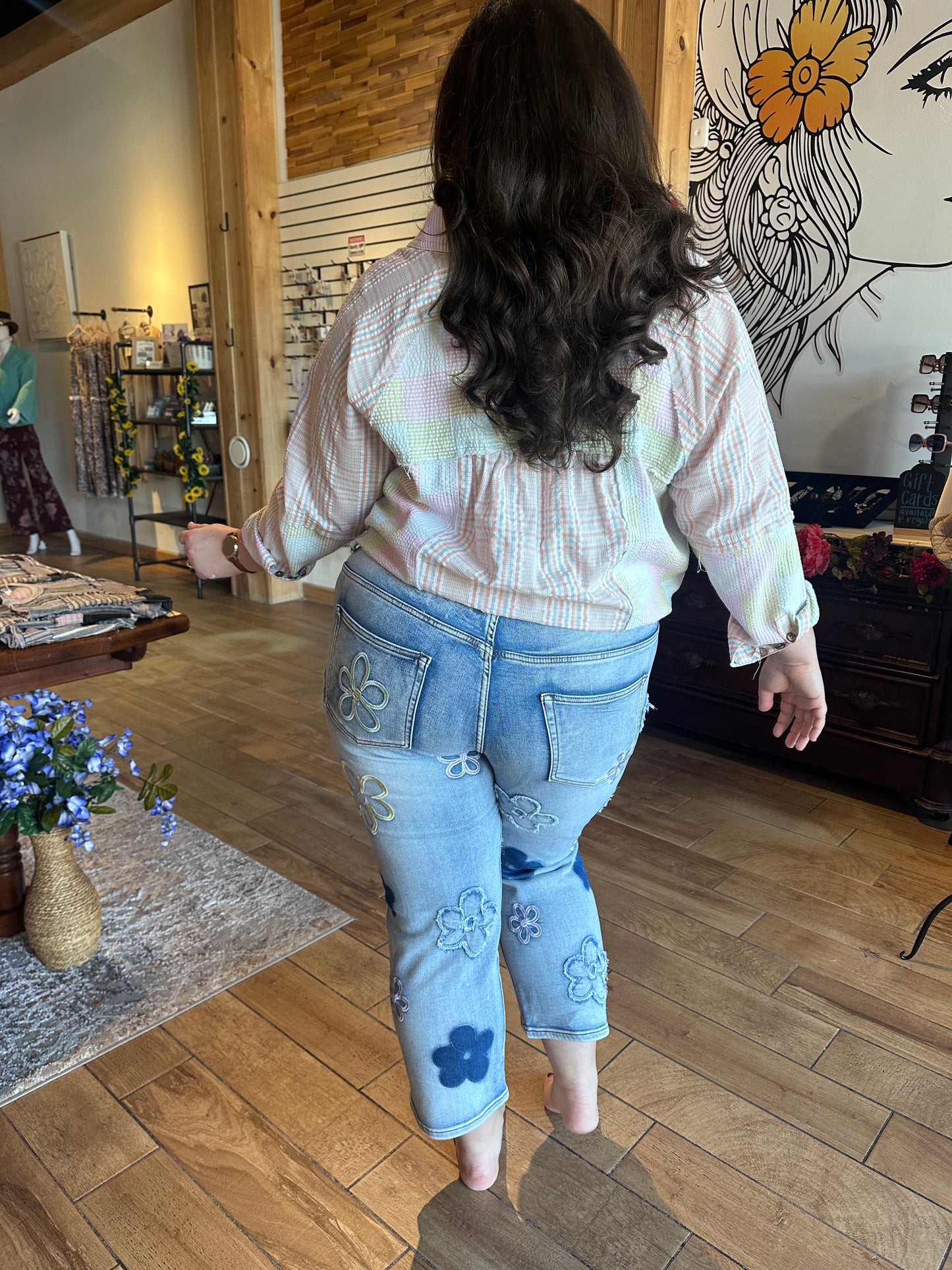 Floral Charm Jeans (OLI&Hali)