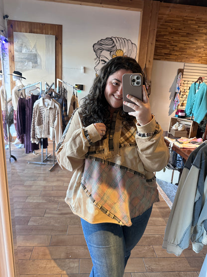 Mixed Bleached Fabric Long Sleeve (OLI&HALI)