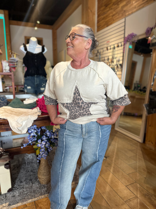 Feline Fine Cheetah Star T-Shirt