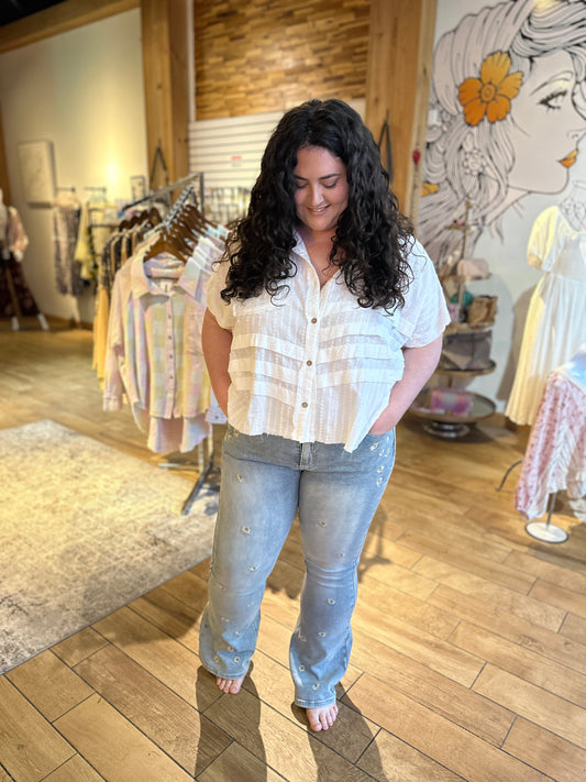 Daisy Embroidered Jeans (Oli&Hali)