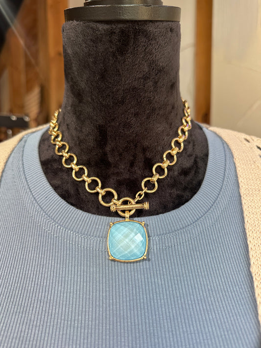 Blue Stone Necklace