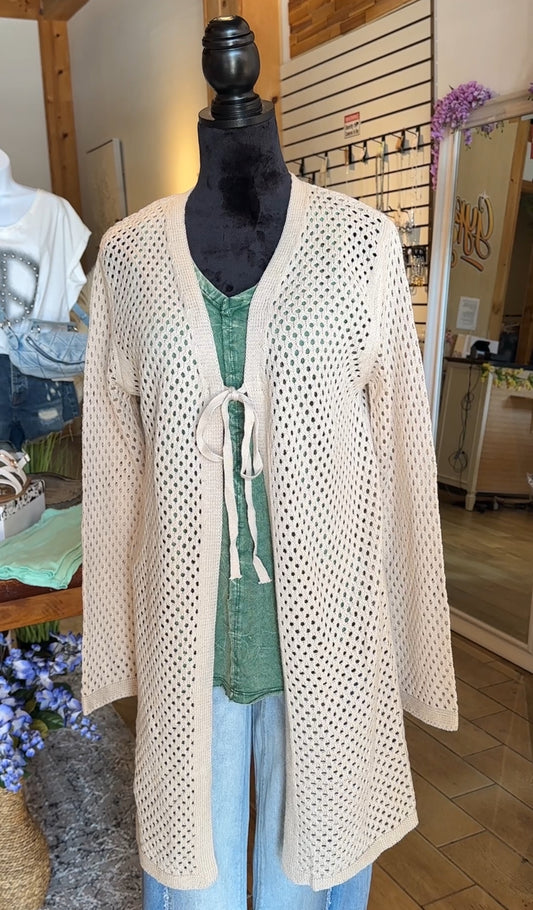Tie Front Cardigan (eesome)