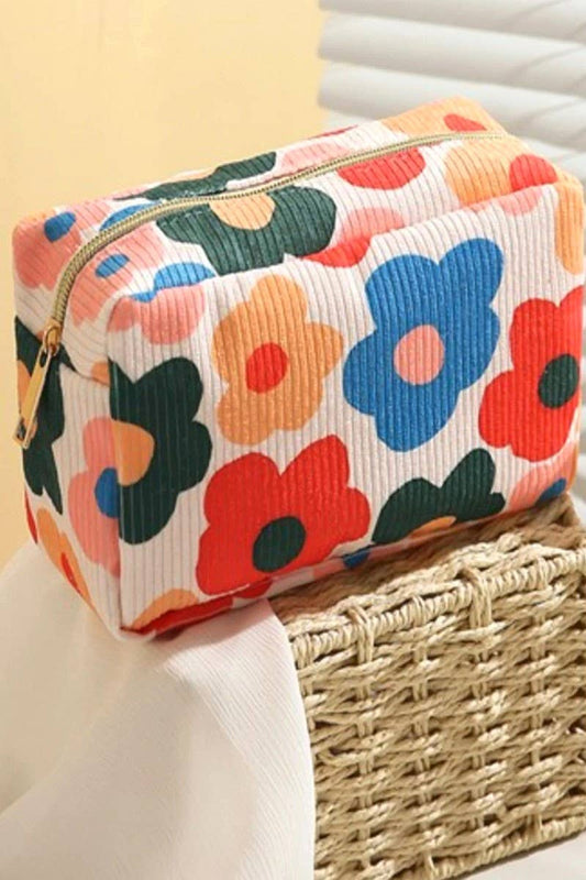 Flower Power Travel Cosmetic Makeup Bag