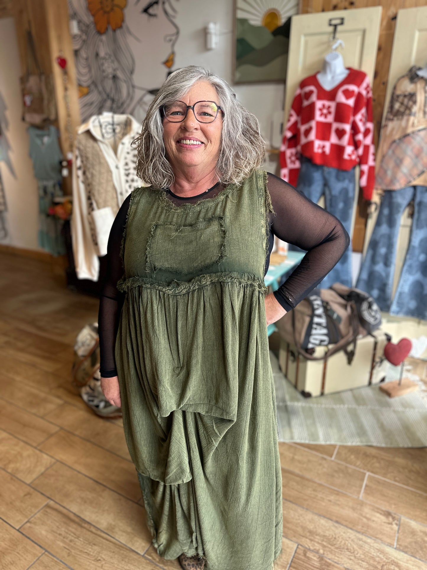 Tuck It Up Dress (A Rare Bird)